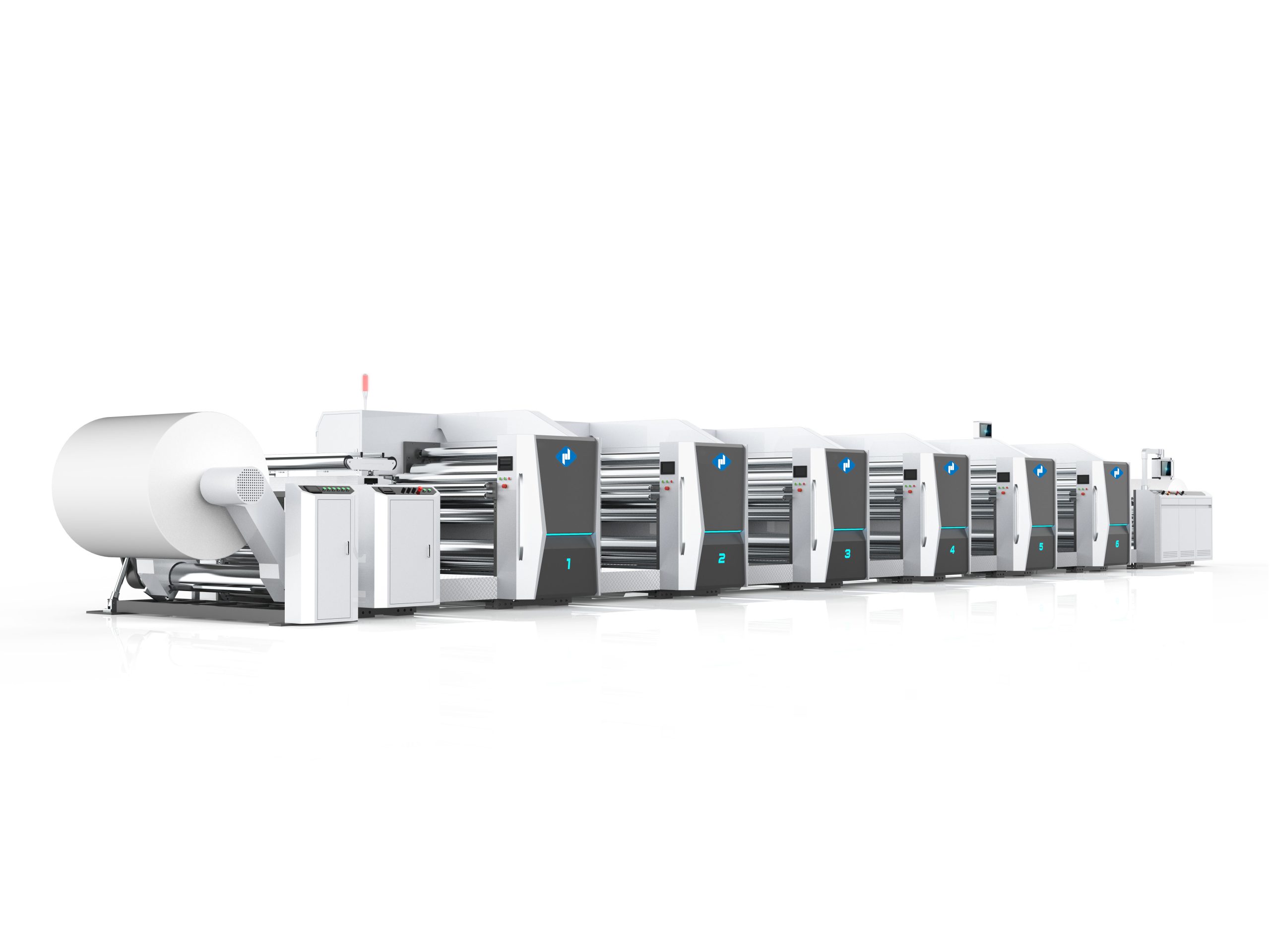 PJUH-TS-B series Unit Type Flexo Printing Machine-1